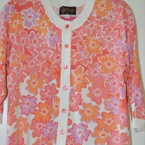 Bob Mackie 3/4 sleeve cardigan